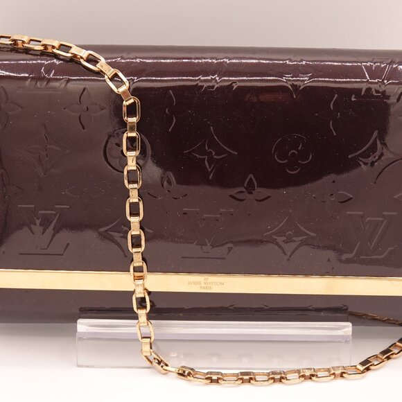 Louis Vuitton Vernis Ana Clutch Amarante - Picture 1 of 12